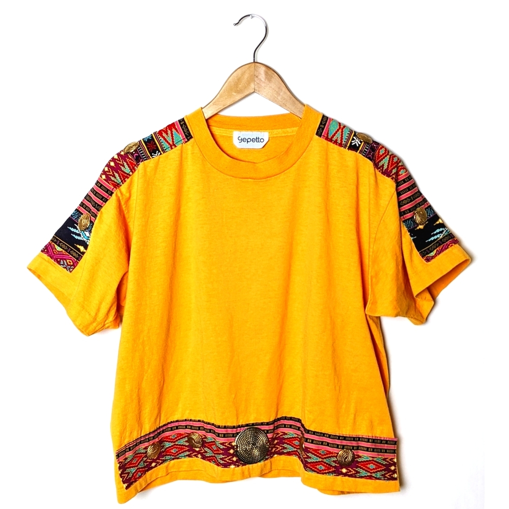 gepetto boxy crop tee - vintage 80s